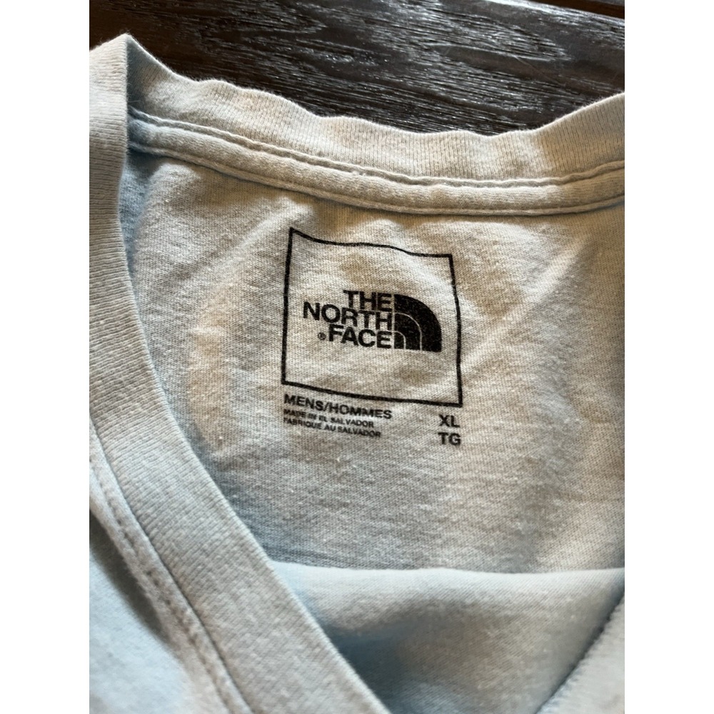The North Face Shirt Mens XL‎ Blue Short Sleeve Outdoor Never Stop Exploring - Picture 3 of 5
